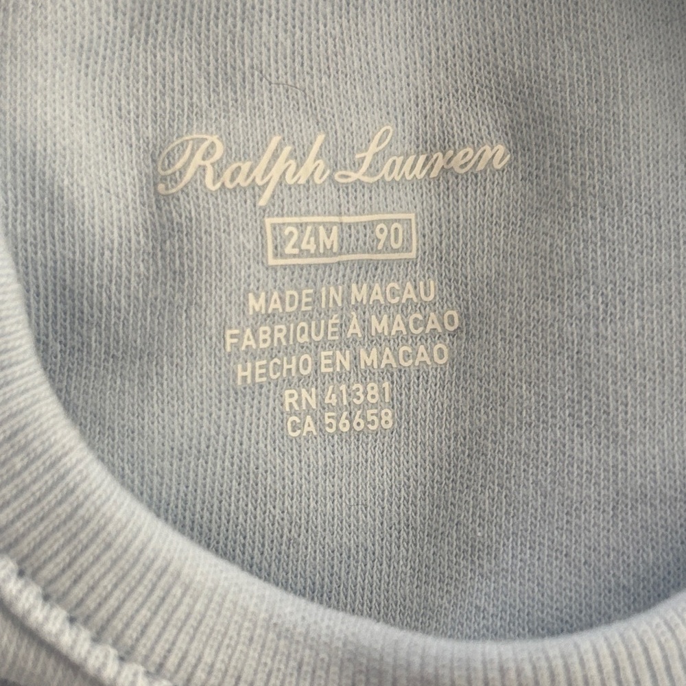 Polo by Ralph Lauren Light Blue Baby One Piece Set - Picture 3 of 7